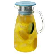 FORLIFE Mist Glass Ice Tea Jug , 34-Ounce, Turquoise N14