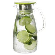 FORLIFE Mist Glass Ice Tea Jug , 34-Ounce, Turquoise N16