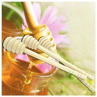 Mmei Set of 20 6 Inch Portable Wooden Jam Honey Dipper Honey Sticks for Honey Jar Dispense Drizzle Honey N2