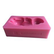 LYNCH Sleeping Baby Shaped Silicone Mold Sugarcraft Chocolate Cake Decorating Tools,Pink