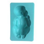 LYNCH Sleeping Baby Shaped Silicone Mold Sugarcraft Chocolate Cake Decorating Tools,Pink N2