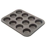 Non Stick 12 Cup Muffin Pan - Bakeware - Cupcake Tray - Carbon Steel