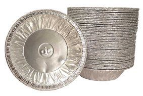MontoPack Disposable 5" Aluminum Foil Tart/Pie Pans (50 Pack) N3