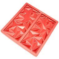 Freshware CB-810RD 2-Cavity Silicone Mold for Making Break-Apart Chocolate Bars, Protein and Energy Bites, and... N7