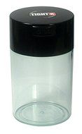 Tightvac - 1 to 6 oz Vacuum Sealed Storage Container, Black Cap &amp; Clear Body