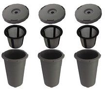 (3) Reusable Filter Sets For Keurig My K-Cup K45 K65 K75 K10