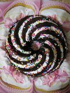 Elbee BPA Free Silicone Spiral Bundt Cake Pan N5