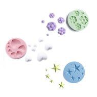 Webake Silicone Fondant Cake Mold Chocolate Sugar Craft Decorating Tool (Pink,Green) N6