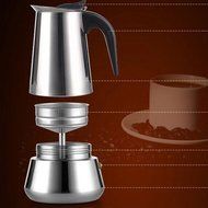 Stainless Steel Italy Style Stovetop 2-Cup Espresso Coffee Maker Moka Pot N2