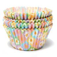 100Pcs Colorful Flower Pattern Paper Cupcake Cake Muffin Cup Mold Cases Wedding Valentine D&eacute;cor N2