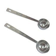 SIO 2pcs 15ml Stainless Steel Tablespoon Milk Powder Measuring Spoon Coffee Scoop Ice Cream Spoon