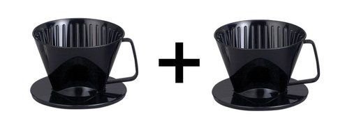 HAROLD Plastic Filter Cone #2 Medium Coffee Maker, Medium, Assorted Colors - 2 Pack