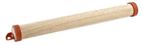 Pizzacraft PC0412 Wood Rolling Pin with Silicone Dough Rings N3