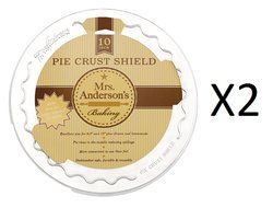 Mrs. Anderson's 10" Pie Crust Shield Protector Apple Cherry Pumpkin (2-Pack)