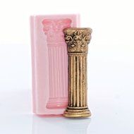 Small Roman Column Silicone Mold Food Safe Chocolate, Fondant, Candy, Craft or Jewelry Mold Resin, Clay, Flexible... N3