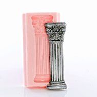 Small Roman Column Silicone Mold Food Safe Chocolate, Fondant, Candy, Craft or Jewelry Mold Resin, Clay, Flexible... N5