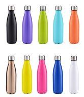 Super Modern Vacuum Insulated 17oz Wave Bottle - Double Walled Stainless Steel Water Thermos - Cola Style Hydro... N25