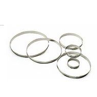 World Cuisine 309110 Stainless Steel Tart Pastry Ring, Dia. 4 In -- 4 per case