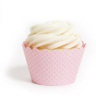 Dress My Cupcake Standard Baby Pink Cupcake Wrappers, Set of 12