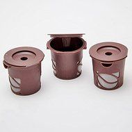 Filter Pod K-cup Coffee Tea Stainless Steel Mesh 3pcs Reusable Single Cup N3