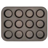 Non Stick 12 Cup Muffin Pan - Bakeware - Cupcake Tray - Carbon Steel N2