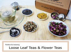 The Ancient Tea Infusers (Set of 3) - Stainless Steel Loose Leaf Tea Infuser Baskets &amp; Long Handle Tea Ball Strainer... N3