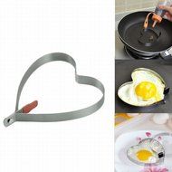 dzt1968 Romantic My Heart TO U Fried Egg Pancake Stainless Steel Heart Shaper Mould Mold Ring N2