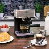 Mr. Coffee 4-Cup Steam Espresso System with Milk Frother, ECM160 N8