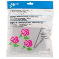 Ateco 4685 18-Inch Soft Disposable Pastry Bag, 10-Pack