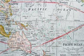Voyage of the Beagle Series Artisanal Cotton Insulated Tea Cozy - World Map Muted Tones- 4 Sizes N4