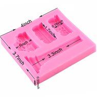 Mujiang Castle Pillar Silicone Cake Decorating Tools Clay Chocolate Candy Fondant Molds N8