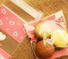 ONOR-Tech 100 PCS Lovely Cute Bowknot OPP Self Adhesive Cookie Bakery Candy Biscuit Roasting Treat Gift DIY Plastic... N43