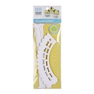 Sweet Creations 12 Count Easter Baking Cupcake Basket Wrap, White, White