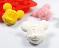 Silicone Cake Molds Mickey Mouse - 4 Holes Mickey Mouse Silicone Mold DIY Handcraft Soap Making Cake Cupcake Chocolate... N7