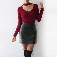 Knitted Sweater,Morecome Women Knit Casual Long Sleeve Pullover ops (L, White) N5