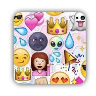 Generic Durable Made By Mdf Printed Emoji 1 Coaster N5