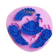 Yunko Peacock Feathers Shape Silicone Cupcake Decorating Fondant Cake Chocolate Candy Mold N2