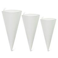 Jennice House 3 Pack of White Cotton Canvas Cake Decorating Pastry Bags Set in 3 Sizes Piping Bags-12 inch+14... N7