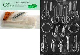 Cybrtrayd J062 Musical Instruments Chocolate Candy Mold with Exclusive Cybrtrayd Copyrighted Chocolate Molding... N6