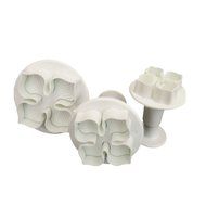 uxcell 14 Sets (46pcs) Cake Decration Tool Set Fondant cake Cutter Icing Plunger Mold Mould Sugarcraft Icing Decorating... N4