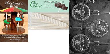 Cybrtrayd P019 Claddagh Lolly Chocolate Candy Mold with Exclusive Cybrtrayd Copyrighted Chocolate Molding Instructions... N3