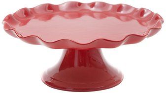 Prima Design Classic Cake Stand, 10-Inch, Red