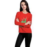 Sweatshirt,Morecome Women Long Sleeve Pullover Sweatshirt Santa Claus Christmas Tops N24