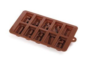 Home Value Number Shaped Silicone Mold for Birthday Candle, Candy,ice ,Chocolate Mold, (HVCHOCMOLDC1298) N3