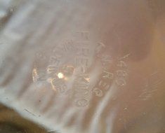 Fire King #460 9" Clear Glass Pie Pan N3