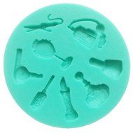 Funshowcase Dressing up Makeup Tool Candy Silicone Mold for Cake Decoration, Clay, Crafting N2