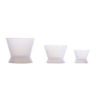 3PCS/Set New Flexible Dental Lab Silicone Mixing Cup Acrylic NonStick Bowl Dappen Dish N2