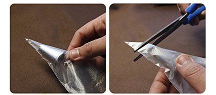 Ancdream 100Pcs Plastic Disposable Icing Piping Pastry Bag Cake Sugarcraft Cupcake Decorating Small Size 17x27x30cm N2