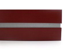 Fancy Gift Box Kit with Lid and Ribbon | Tissue Paper &amp; Tag, Red Canvas Exterior | Complete Gifting Set | Decorative... N10