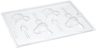 Cybrtrayd D098 Beer Mug Lolly Chocolate Candy Mold with Exclusive Cybrtrayd Copyrighted Chocolate Molding Instructions N8